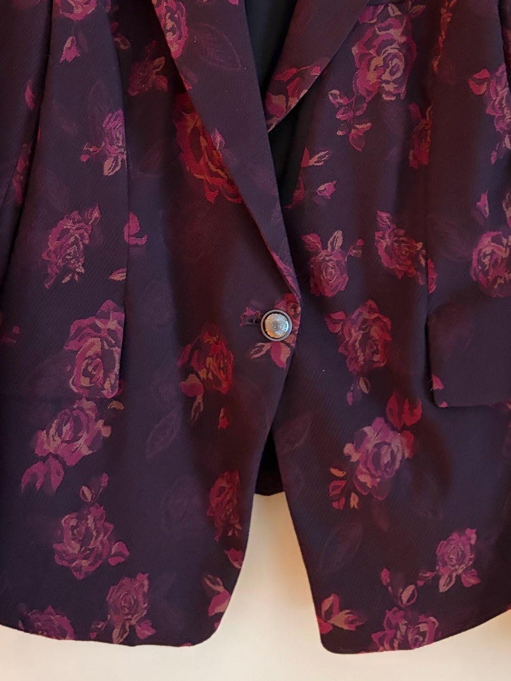 WHBM rose print jacquard skirt suit - Picture 10 of 16